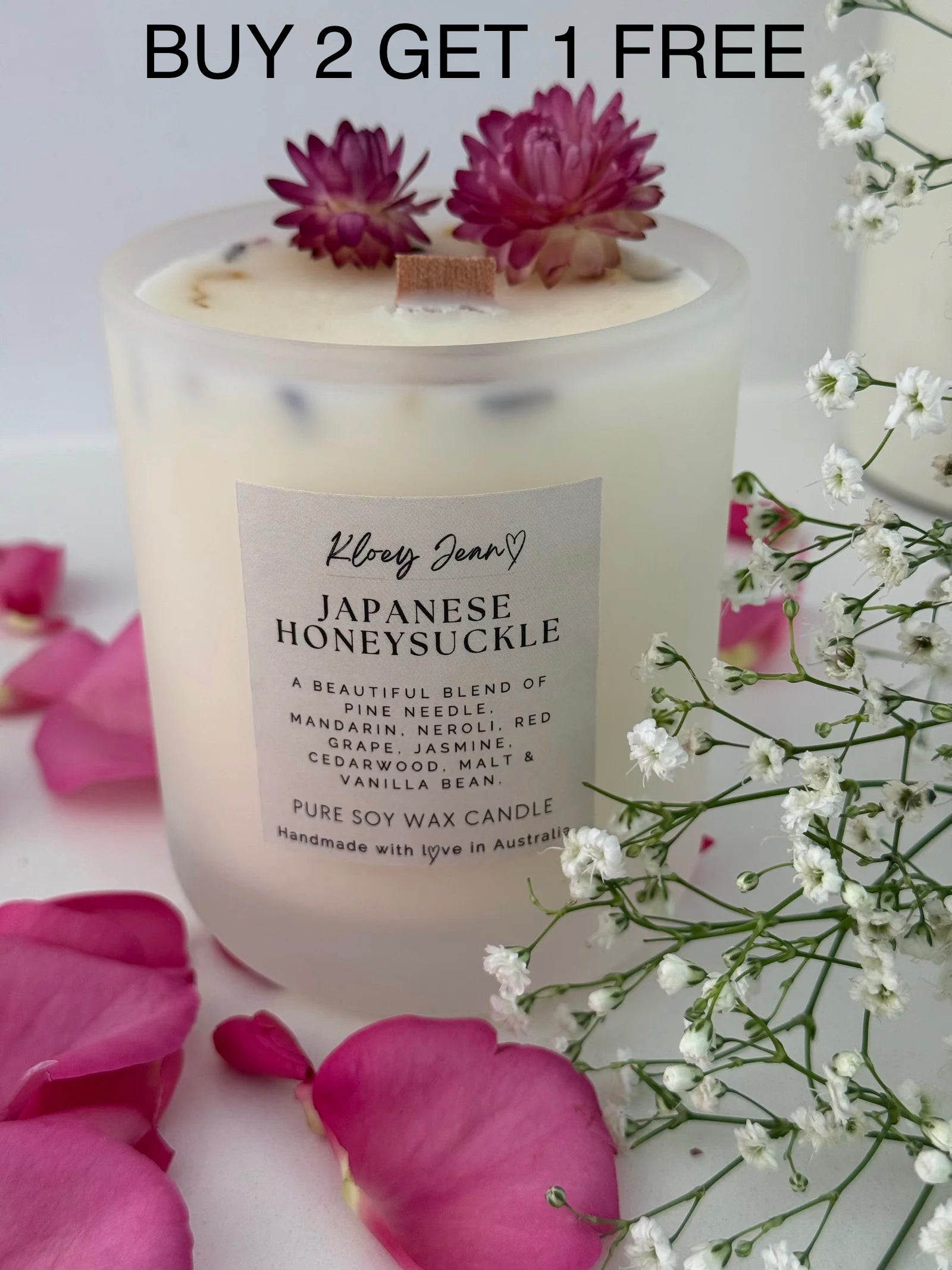 100% Pure Soy Wax Candle By Kloey Jean