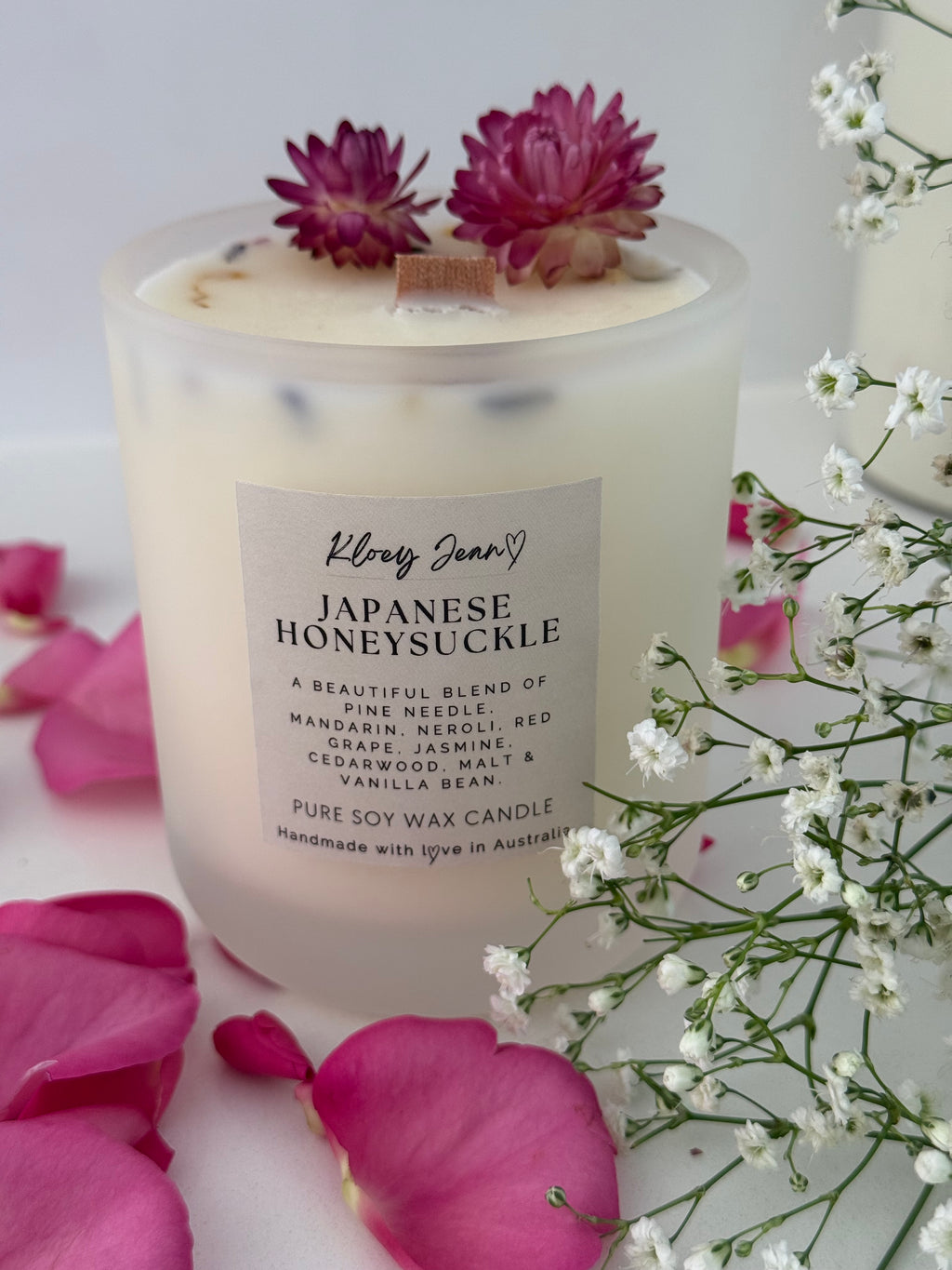 100% Pure Soy Wax Candle By Kloey Jean
